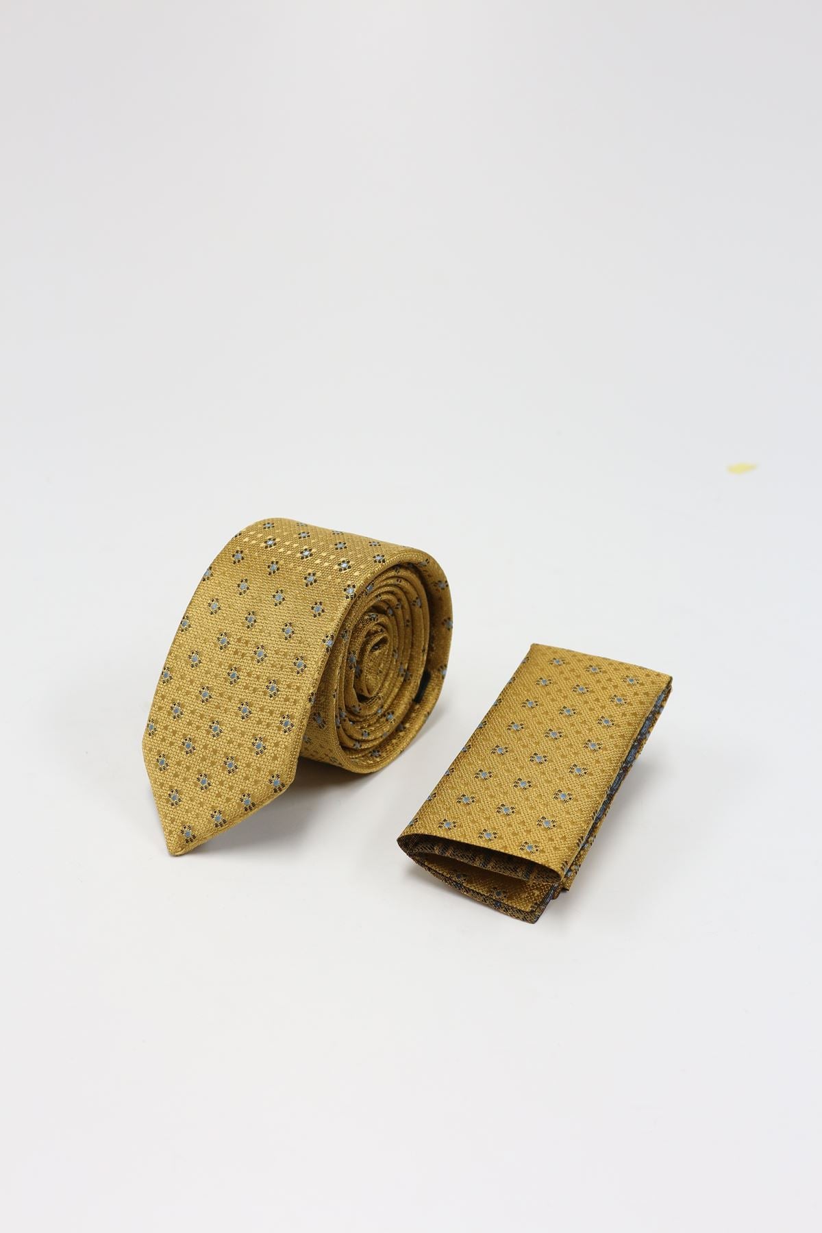 Medium Patterned Tie - Yellow