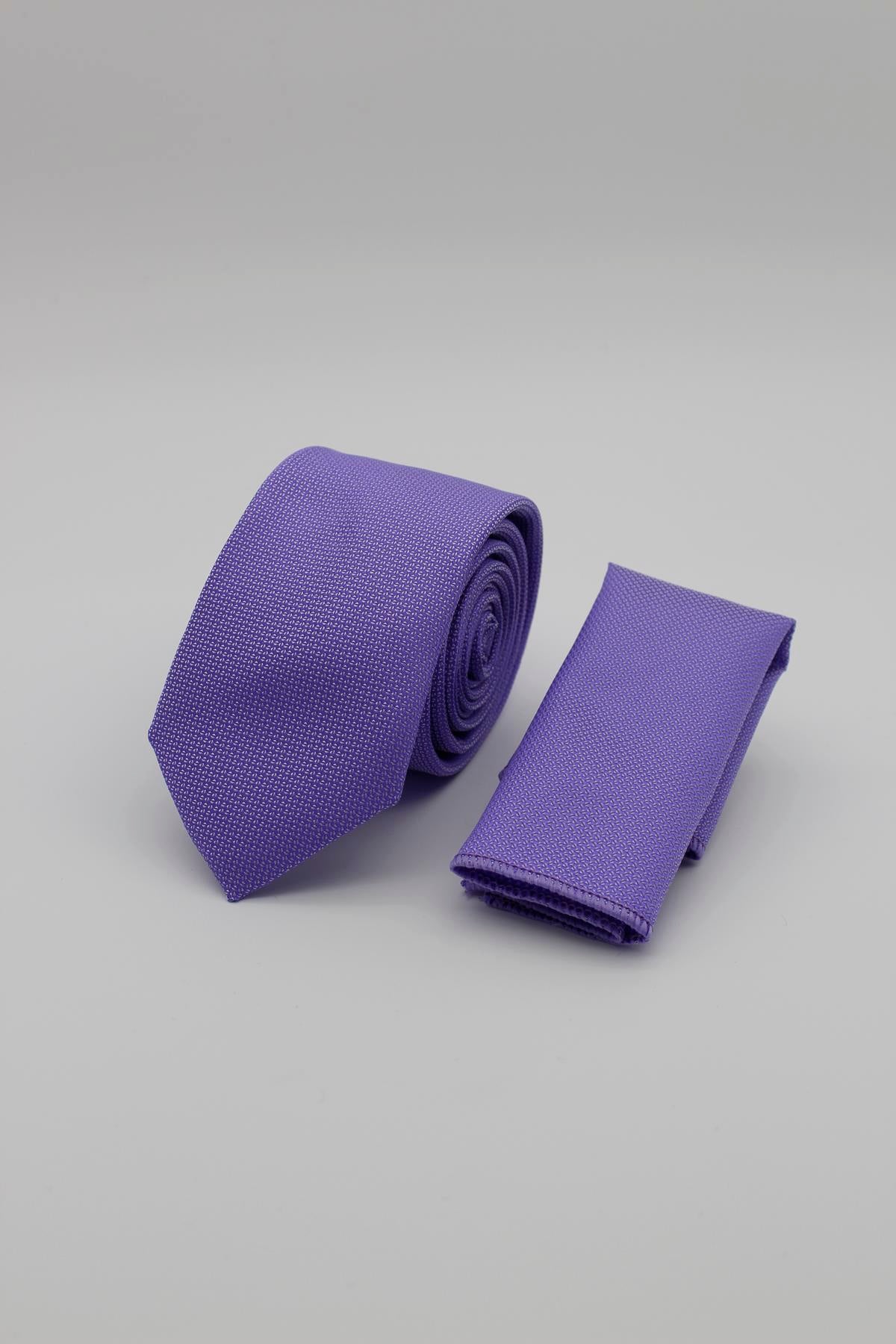 Medium Textured Tie - Lavender