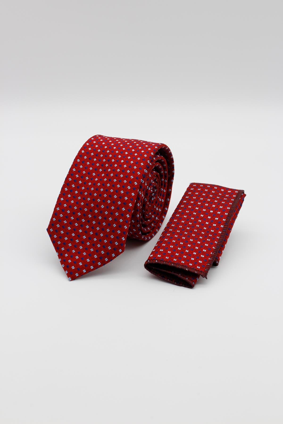 Medium Patterned Tie - Red