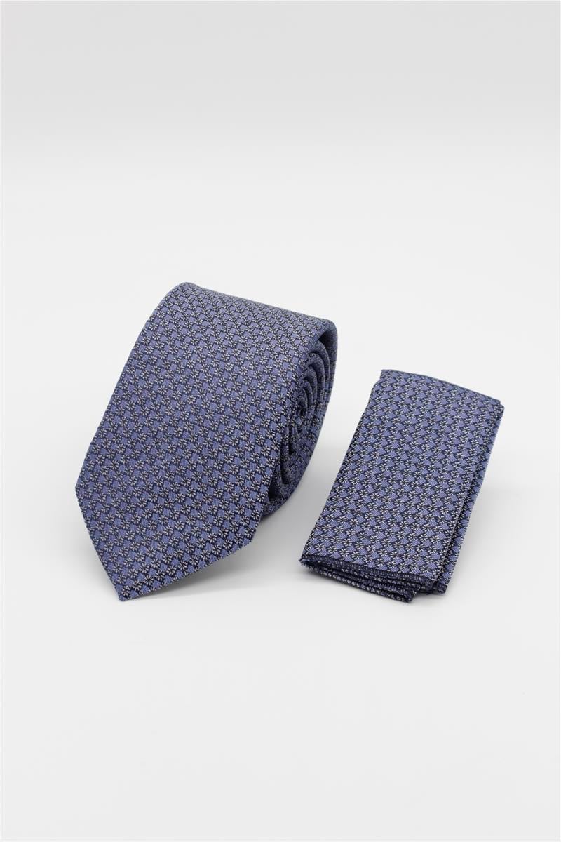Blue Medium Patterned Tie