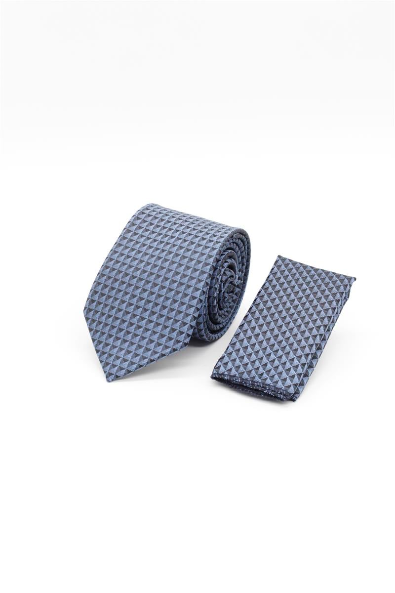 Blue Medium Patterned Tie