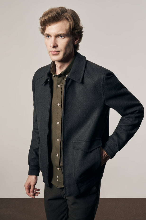 Slim-Fit Jacket - Dark Grey