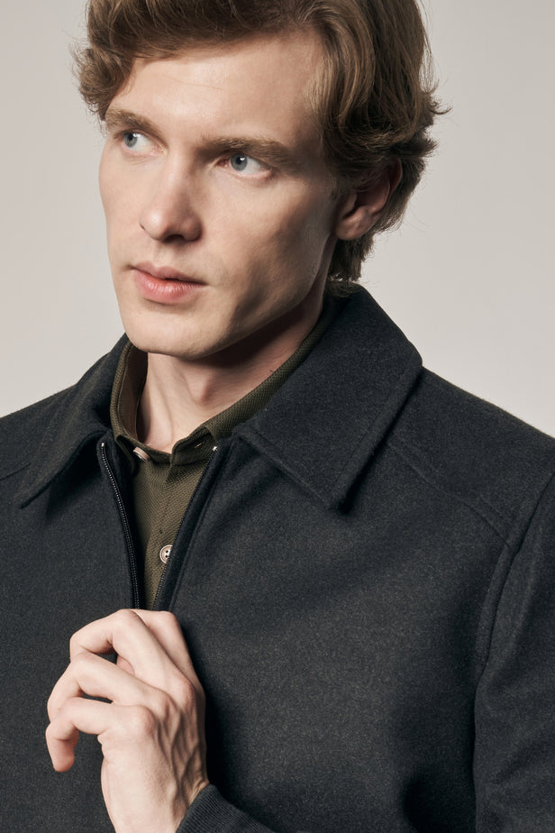 Slim-Fit Jacket - Dark Grey