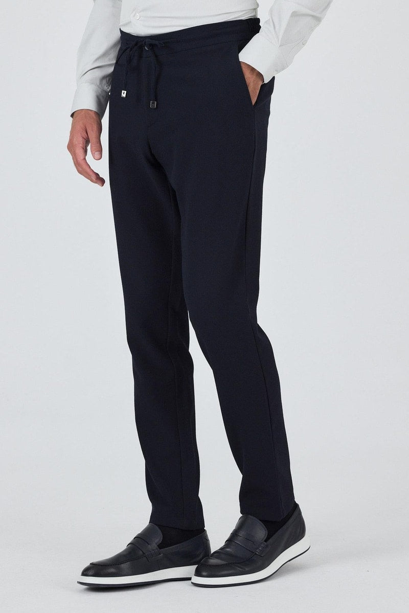 Black Slim-Fit Jogger Pants