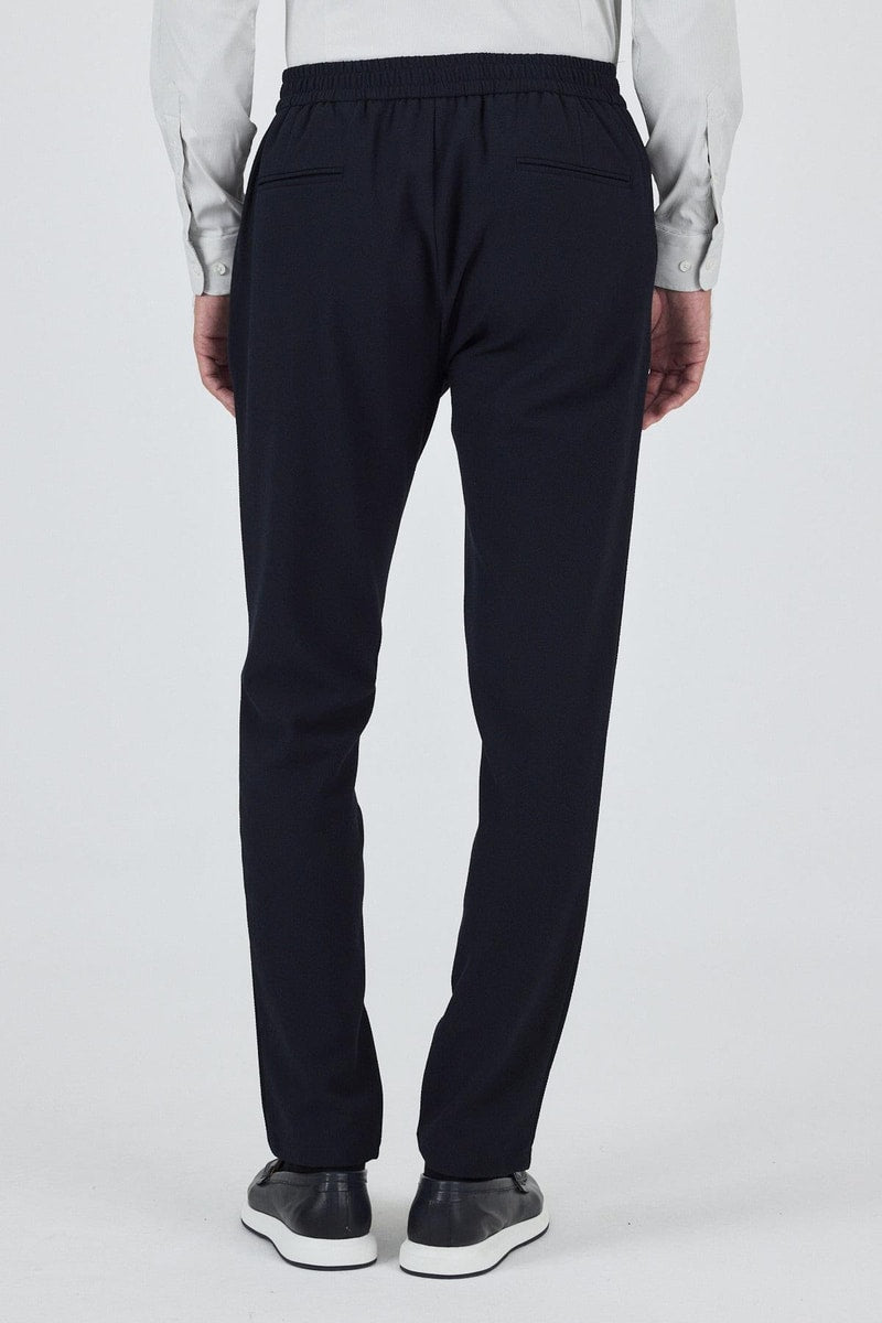 Black Slim-Fit Jogger Pants