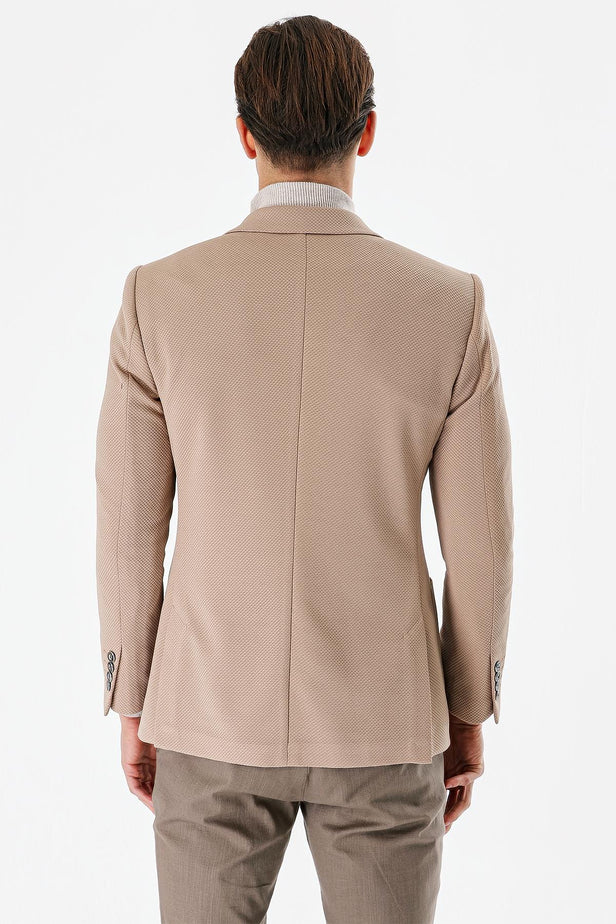 Slim-Fit Blazer - Beige